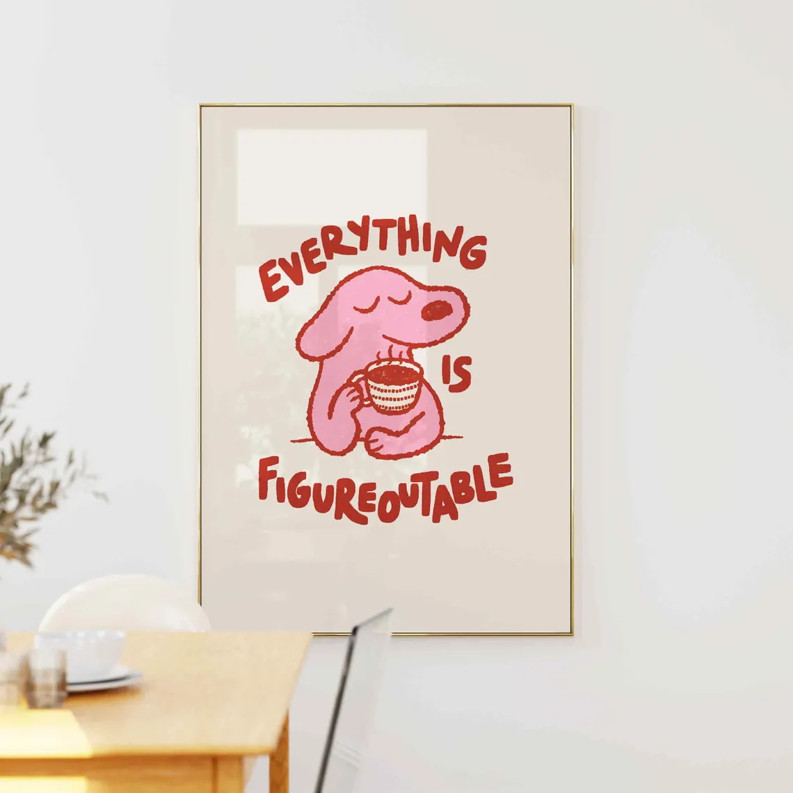 Home Improvement Furniture - ทุกอย่างเป็น Figureoutable Modern Positive Wall Art