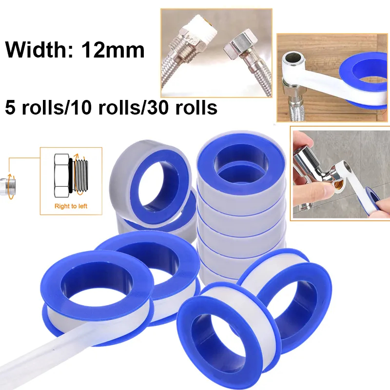 Home Improvement Retail - เทปท่อน้ำ PTFE ไร้น้ำมัน5/10/30ม้วนเทปเทปซีลอุปกรณ์เสริมเทปซีลปรับปรุงบ้าน