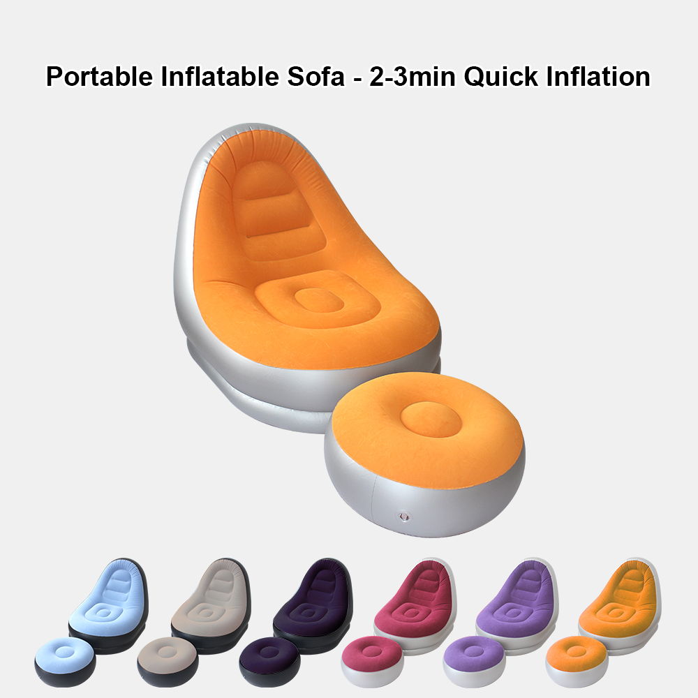 ชุดโซฟาเป่าลมพกพาหลากสี พร้อมท - Home Improvement Furniture บทวิจารณ์และราคา